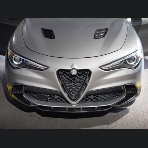  Alfa Romeo Stelvio Front Splitter - Carbon Fiber - Quadrifoglio